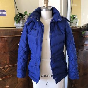 Kenneth Cole Reaction Blue Quilted Down Jacket, XS